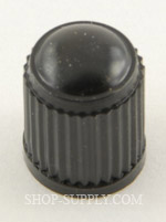 Black Plastic Valve Caps